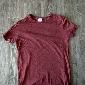Zara Men's Red T-Shirt